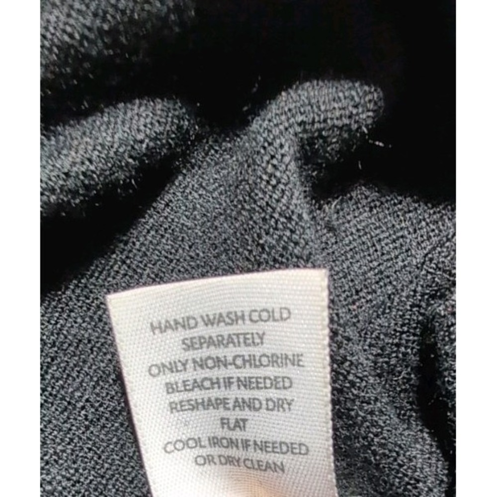 J Jill Side Button Black Sweater XS Women's Winter Silk Blend Casual Chic Cozy - Picture 4 of 6